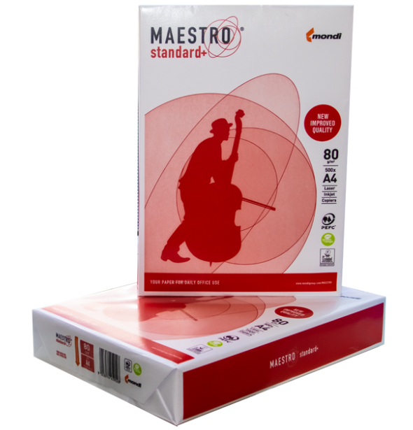 Папір офісний Maestro, А4, 80 г/м2, 500 л. - Фото 2 Папір офісний Maestro, А4, 80 г/м2, 500 л. - зображення 2