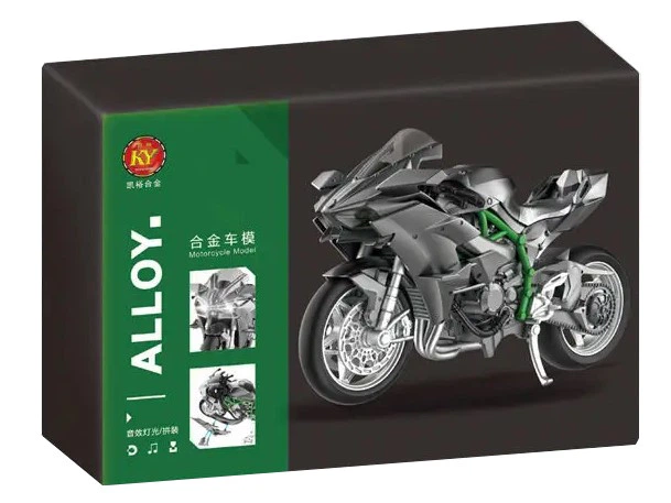 Конструктор Мотоцикл Спортбайк&nbsp;Kawasaki 612 деталей Черный - изображение 9