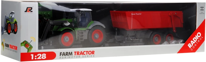 Traktor zdalnie sterowany Ramiz Farm Tractor Zielono-czerwony (5903864900934) - obraz 6
