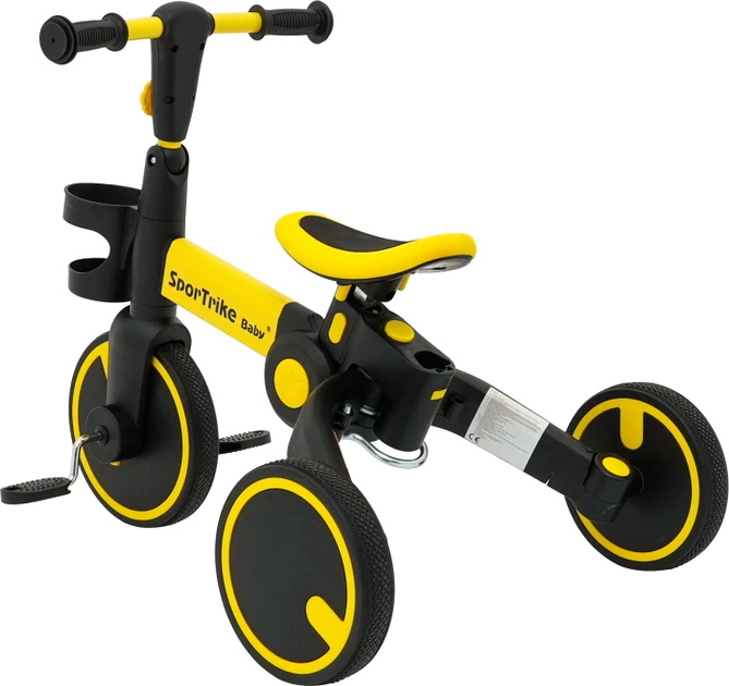 Rowerek trójkołowy Happy Bike Sportrike 3 in 1 Żółty (5903864943214) - obraz 14