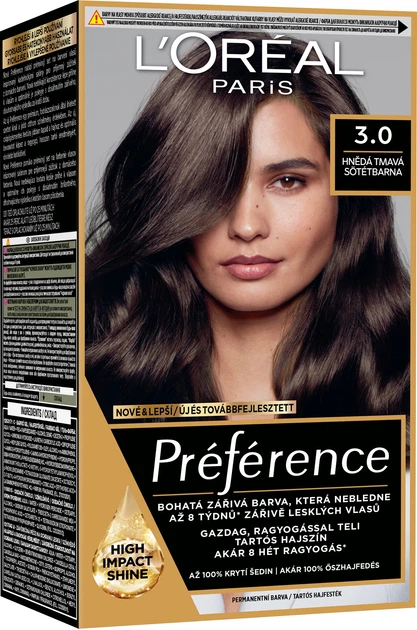 Стійка фарба для волосся L'Oreal Paris Preference 3 - Темно