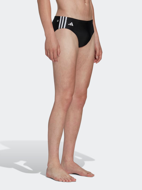 Kąpielówki męskie slipy adidas 3 Stripes Trunk HT2063 6 Czarne (4066745149493) - obraz 3