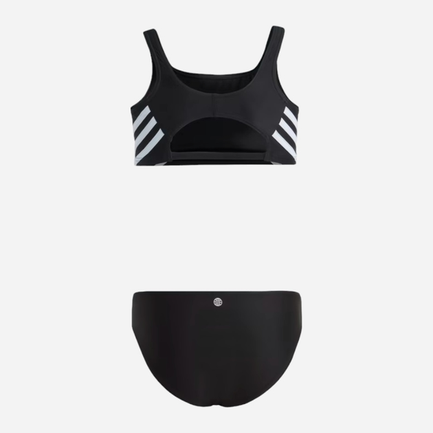 Підлітковий роздільний купальник для дівчинки Adidas 3S Bikini IB6001 170 Чорний (4066752753539) - зображення 2