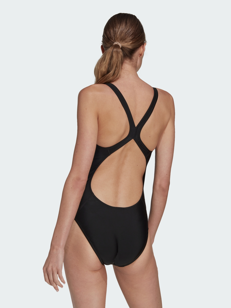 Strój kąpielowy jednoczęściowy damski Adidas 3 Bars Suit HS1747 38 Czarny (4066752878331) - obraz 2