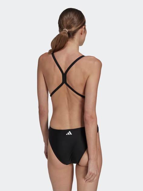 Купальник суцільний жіночий Adidas 3 Bars Pr Suit HR4368 42 Чорний (4066752700168) - зображення 2