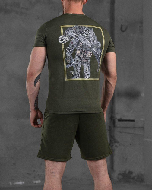 Мужской летний комплект Парамедик шорты+футболка M олива (87554) - изображение 2