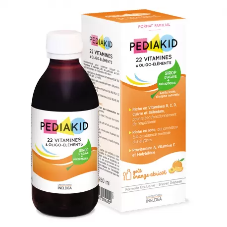 Pediakid, 22 Vitamines & Oligo-Elements, Мультивітаміни та мінерали для дітей, сироп, 250 мл (PED-02252) - Фото 1 Pediakid, 22 Vitamines & Oligo-Elements, Мультивітаміни та мінерали для дітей, сироп, 250 мл (PED-02252) - зображення 1