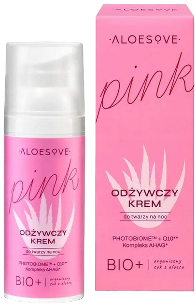 Крем для обличчя Aloesove Pink поживний 50 мл (5902249018387) - зображення 1