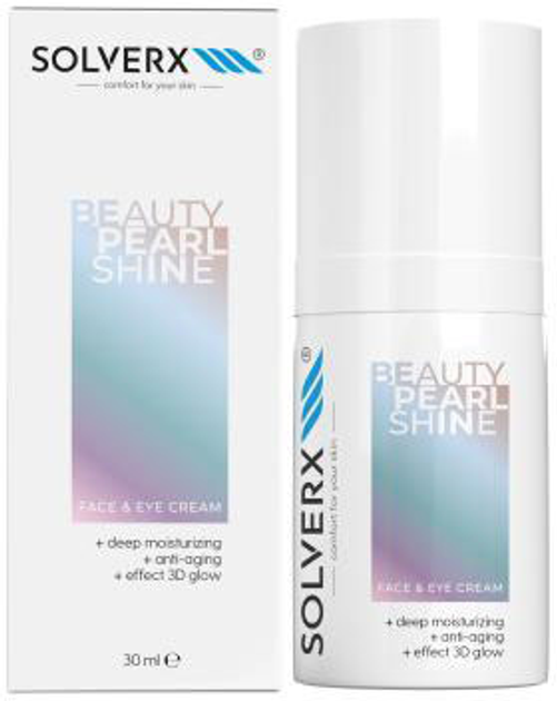 Крем для обличчя і шкіри навколо очей Solverx Beauty Pearl Shine 30 мл (5905923682188) - зображення 1