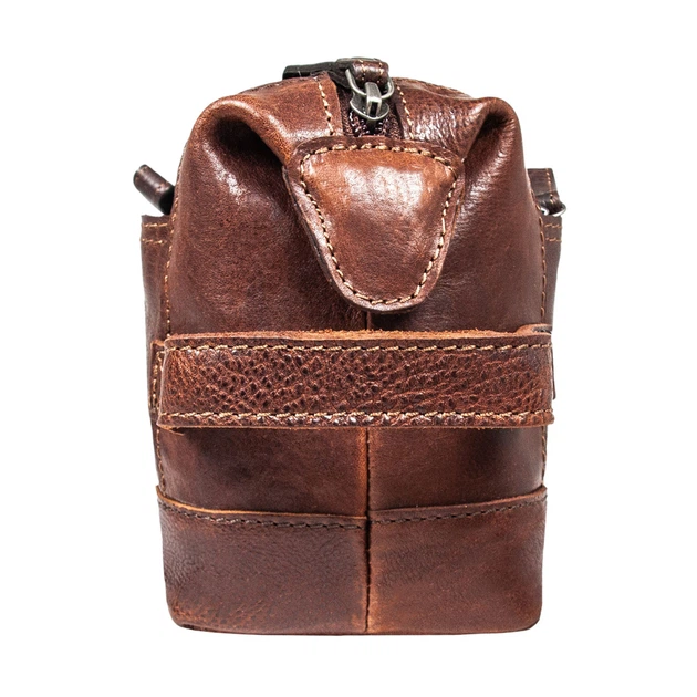Чоловіча шкіряна косметичка-несесер для подорожей Ashwood 4557 Tan (Світло-коричневий) - Фото 5 Чоловіча шкіряна косметичка-несесер для подорожей Ashwood 4557 Tan (Світло-коричневий) - зображення 5