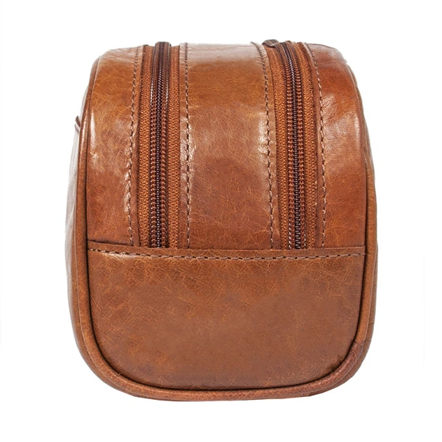 Чоловічий шкіряний несесер-косметичка для подорожей Ashwood T78 Honey (Світло-коричневий) - Фото 3 Чоловічий шкіряний несесер-косметичка для подорожей Ashwood T78 Honey (Світло-коричневий) - зображення 3