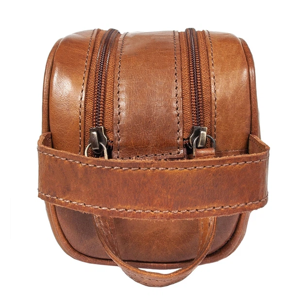 Чоловічий шкіряний несесер-косметичка для подорожей Ashwood T78 Honey (Світло-коричневий) - Фото 5 Чоловічий шкіряний несесер-косметичка для подорожей Ashwood T78 Honey (Світло-коричневий) - зображення 5