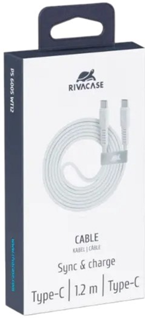 Кабель Rivacase USB Type-C - USB Type-C M/M 1.2 м White (PS6005WT12) - зображення 5