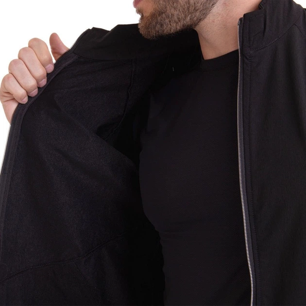 Спортивная кофта мужская на молнии SP-Sport Fit 6641 размер XL (175-180 см) Black - изображение 8