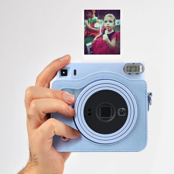 Набор камера Fujifilm Instax Square SQ1, Фотобумага 10шт, Чехол, Ремешок, Фотоальбом 80 фото Голубой (Подарочная упаковка) - изображение 6
