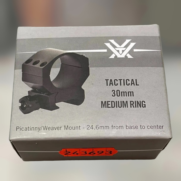 Крепление для оптики – кольцо Vortex Tactical Ring 30 mm, Medium (TRM), Picatinny, кольцо для прицела 30 мм (243693) - изображение 1