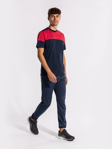 Футболка спортивная длинная мужская Joma Crew V 103296.336 S Темно-синий/Красный (8445757349835) - Фото 4 Футболка спортивная длинная мужская Joma Crew V 103296.336 S Темно-синий/Красный (8445757349835) - изображение 4