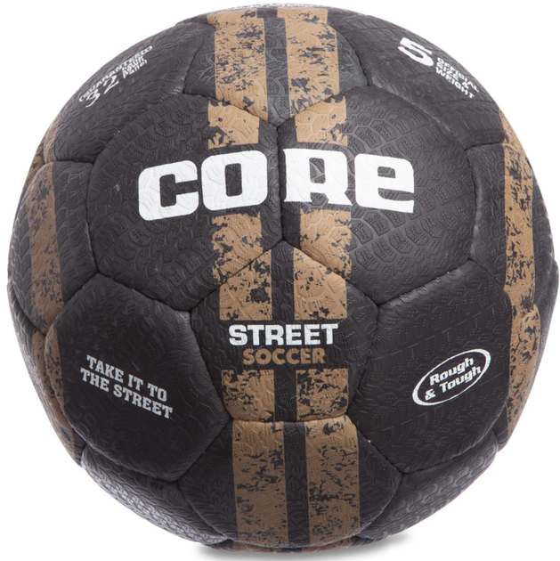 Футбольный мяч Core Street Play Brown (для игры на асфальте) - Фото 1 Футбольный мяч Core Street Play Brown (для игры на асфальте) - изображение 1
