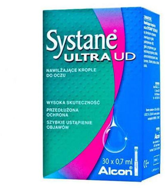 Краплі для очей Alcon Systane Ultra Ud 30 х 0.7 мл (8470001657152) - зображення 1