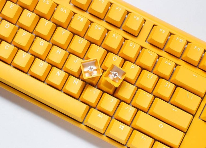 Клавіатура дротова Ducky One 3 Yellow TKL RGB LED MX-Silent-Red 100042995 (WLONONWCRA190) - зображення 2