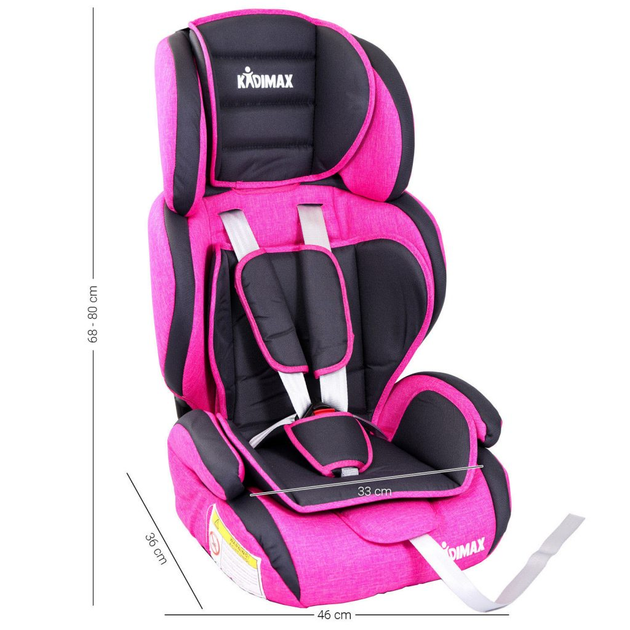 Aвтокресло KIDIMAX от 9 до 36 кг Розовый цвет (kidimaxpink) - изображение 6