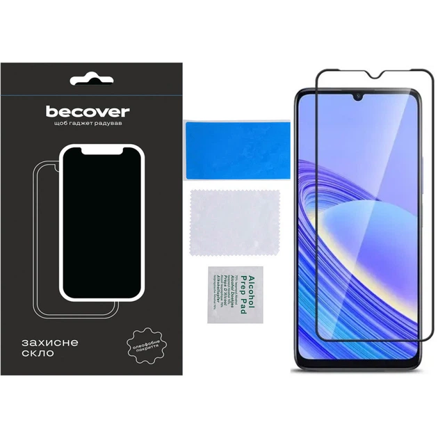 Стекло защитное BeCover TCL 40 SE (T610K2) Black (711380) - Фото 4 Стекло защитное BeCover TCL 40 SE (T610K2) Black (711380) - изображение 4
