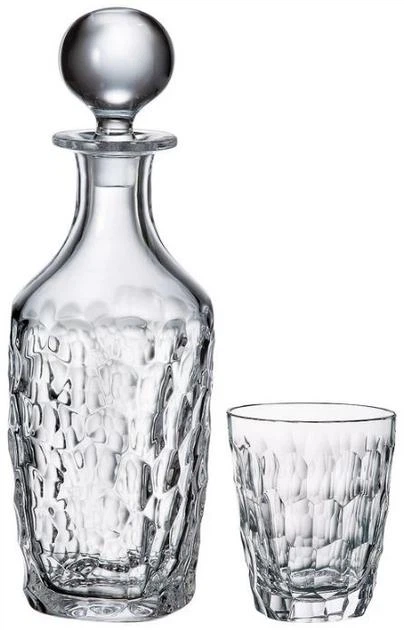 Набір келихів для віскі Bohemia Marble 290 мл х 6 шт + графін 750 мл - зображення 2