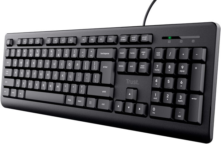 Klawiatura przewodowa Trust TK-150 USB Black (8713439239805) - obraz 3