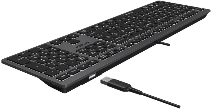 Клавіатура дротова A4Tech Fstyler FX60H USB Grey White Backlit (A4TKLA47125) - зображення 7