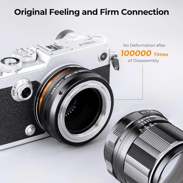 Адаптер K&F Concept для кріплення об'єктиву M42 до камери з кріпленням M4/3, M42-M4/3 IV PRO (KF06.504) - Фото 4 Адаптер K&F Concept для кріплення об'єктиву M42 до камери з кріпленням M4/3, M42-M4/3 IV PRO (KF06.504) - зображення 4