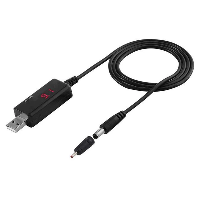 Кабель повышающий USB 5V - DC to 9V/12V с переключателем, для подключения Wi-Fi роутера модема и т.д. от Power Bank - изображение 7