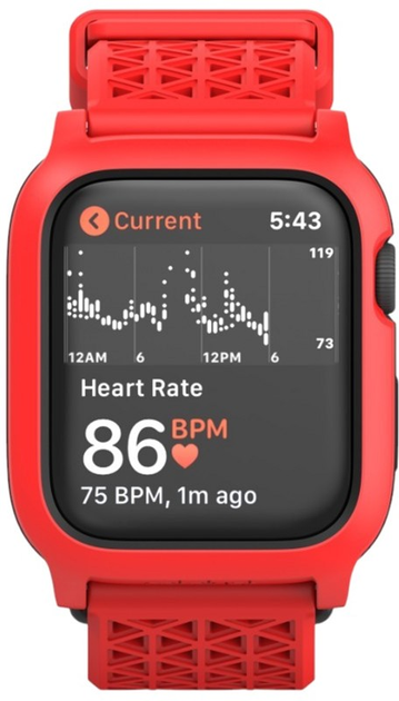 Etui Catalyst Impact Protection do Apple Watch 4/5/6 44 mm Red (CAT44DROP5RED) - obraz 2