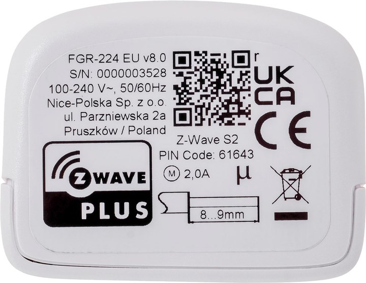 Реле керування ролетами FIBARO Roller Shutter 4 (FGR-224 ZW8) - зображення 3