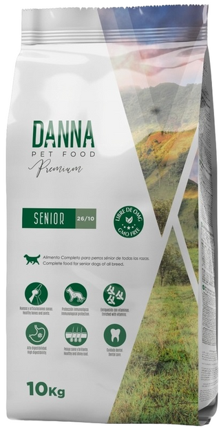 Корм для зрілих собак Danna Premium Senior 10 кг (8436036368296) - зображення 1