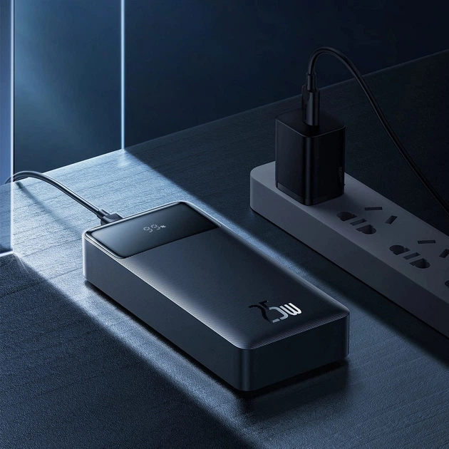 УМБ Baseus Bipow Digital Display Fast charge Power bank 20000 mAh 25W Black (PPBD020301) - зображення 9