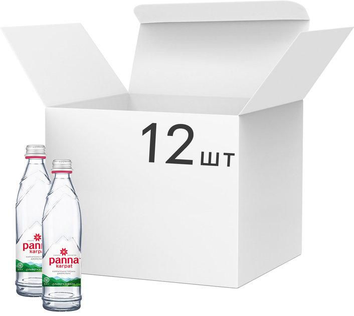 Акція на Упаковка води питної Панна Карпат Гірське джерело Слабогазована 0.33 л х 12 пляшок від Rozetka