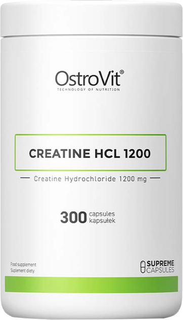 Креатин qOstroVit Creatine HCL 1200 300 капсул (5903246225747) - зображення 1