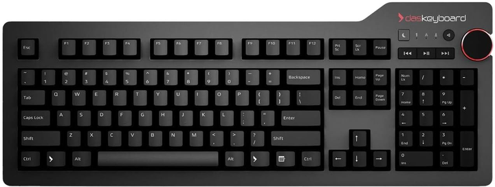 Клавіатура дротова Das Keyboard 4 Black (DASK4MKPROSIL-USEU) - зображення 1