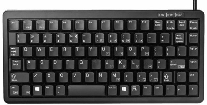 Клавіатура дротова Cherry G84-4100 USB Black (G84-4100LCMEU-2) - зображення 1