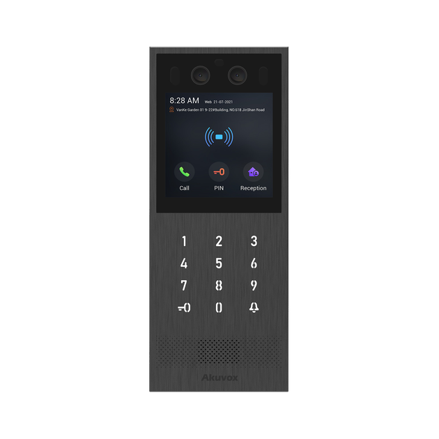 Багатоабонентна панель виклику з розпізнаванням обличчя, NFC та Bluetooth AKUVOX X912S - Фото 2 Багатоабонентна панель виклику з розпізнаванням обличчя, NFC та Bluetooth AKUVOX X912S - изображение 2