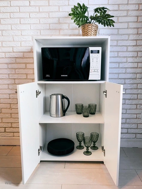 Комод Furnigrade КМ - 4 белый 620х1120х340 - изображение 2