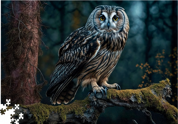 Пазл "Мудрая сова" 1000 элементов TRFL_B/OWL DGT-PUZZLE, в коробке (4820266221379) - изображение 2