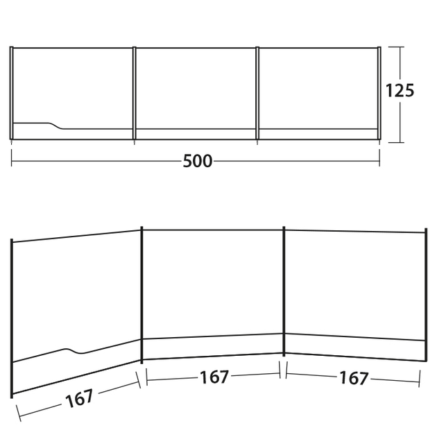 Тент пляжний Outwell Windscreen Grey (111161) - зображення 2