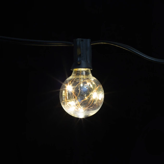 Гирлянда от сети Kaktus LED Лампочки однотонные 15 ламп 4.5м - Фото 2 Гирлянда от сети Kaktus LED Лампочки однотонные 15 ламп 4.5м - изображение 2