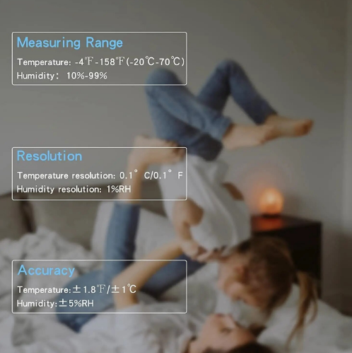 Цифровой климатический термогигрометр Indoor Thermometer с подсветкой термометр гигрометр - изображение 5