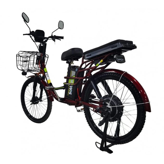 Електровелосипед FADA SiMPA 400W Бордовий - зображення 3