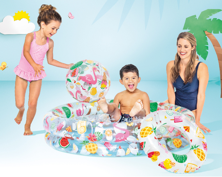 Basen dmuchany Intex kółko i piłeczka 122 x 25 cm 59460  (6941057454603) - obraz 3