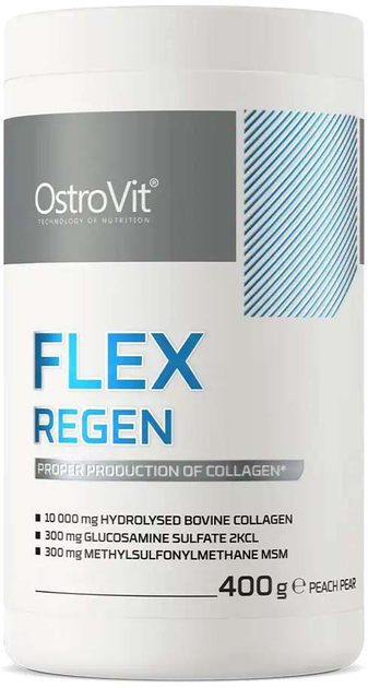 Дієтична добавка OstroVit Flex Regen Peach Pear 400 г (5903246227161) - зображення 1