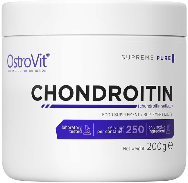 Дієтична добавка OstroVit Supreme Pure Chondroitin 200 г (5903246225471) - зображення 1