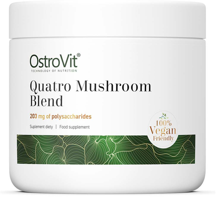Suplement diety OstroVit Quatro Mushroom Blend Vege 100 g (5903933906089) - obraz 1
